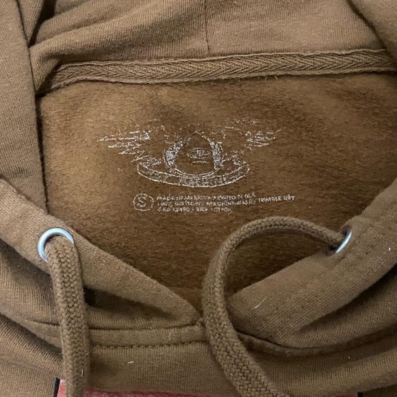 Toy machine hoodie adult small brown hooded sweatshirt skate grunge - Picture 3 of 4